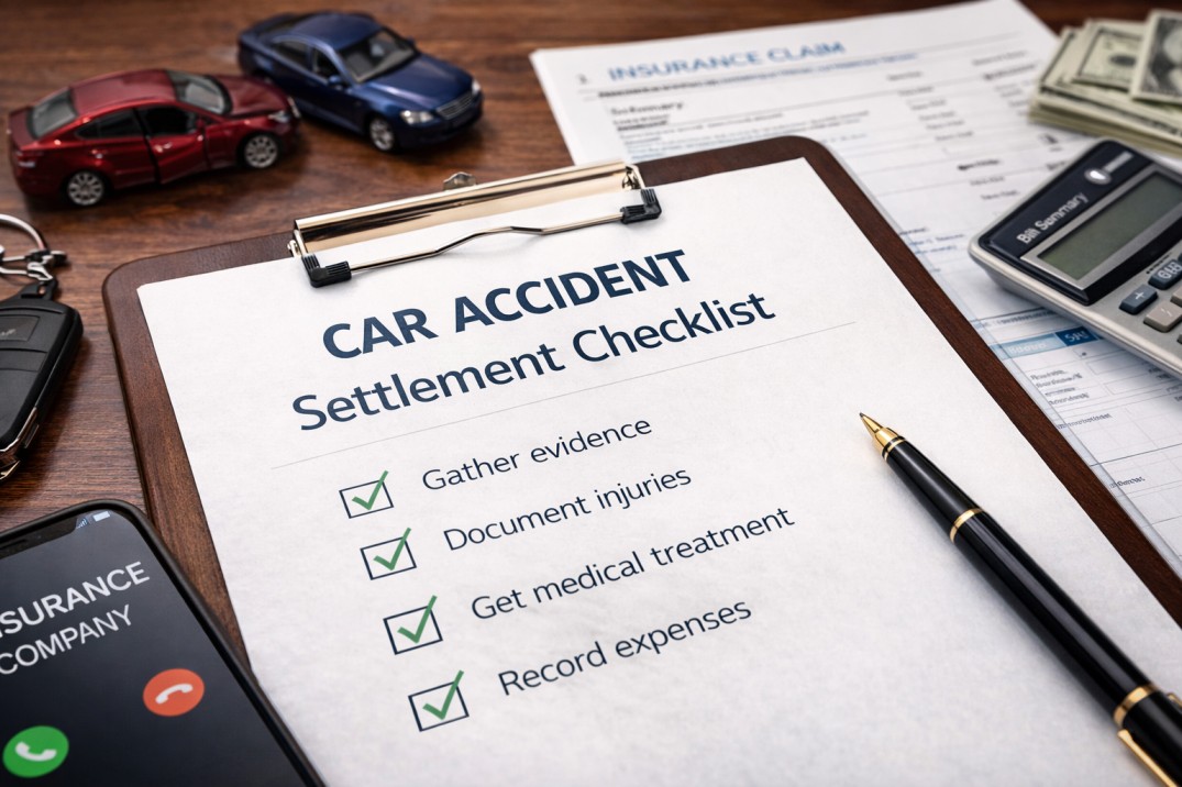 Car Accident Settlement Checklist